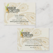 Best Peace und Visitenkarte Carrots Soap Company (Vorne/Hinten)