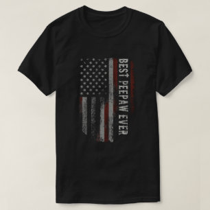 Best Peepaw jemals American Flag Vintag Opa T-Shirt