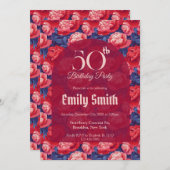 Best Peonies Floral 70Th Birthday Einladung (Vorne/Hinten)