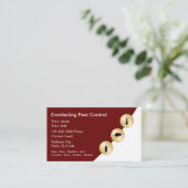 Best Pest Kontrolle Exterminator Business Cards Visitenkarte (Stehend Vorderseite)
