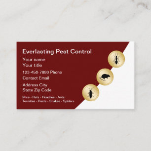 Best Pest Kontrolle Exterminator Business Cards Visitenkarte
