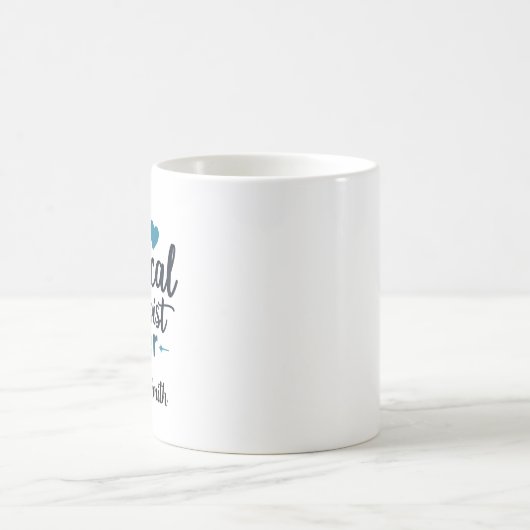 Best Physical Therapist Ever Typography Gift Kaffeetasse (Mittel)