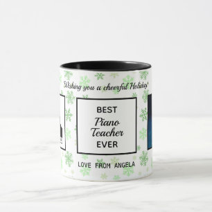 Best Piano Teacher Ever Foto Weihnachtsfeiertage Tasse
