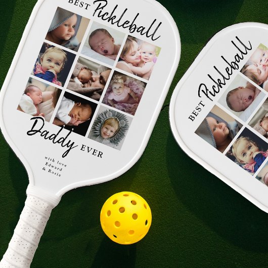 Best Pickleball Daddy Foto Collage Pickleball Schläger