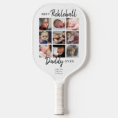 Best Pickleball Daddy Foto Collage Schläger (Vorderseite)