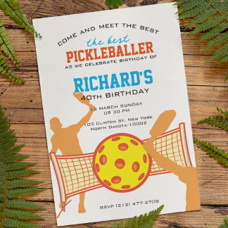 Best Pickleball Player Funny Birthday Party Einladung