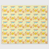 Best Pickleball Player Funny Birthday Party Geschenkpapier (Flach)