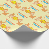 Best Pickleball Player Funny Birthday Party Geschenkpapier (Ecke)