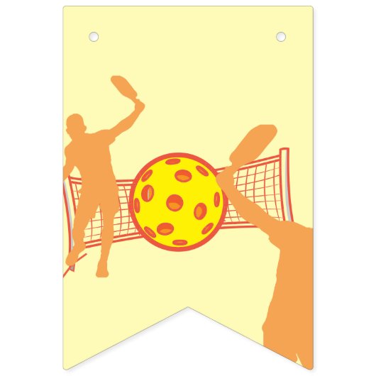 Best Pickleball Player Funny Birthday Party Wimpelkette (Erste Fahne)