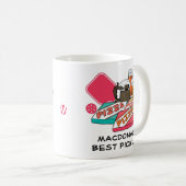 BEST PICKLER Beer Pizza PICKLEBALL Kaffeetasse (VorderseiteRechts)