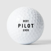 Best pilot ever Aviation Simple Typography  Golfball (Vorderseite)