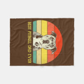 Best Pitbull Dad Ever Pitbull Dog Lovers Fathers Fleecedecke (Vorderseite (Horizontal))