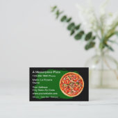 Best Pizza Shop Business Cards Visitenkarte (Stehend Vorderseite)