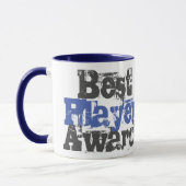 Best Player Award in der Tasse Blau und Grau (Links)