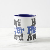 Best Player Award in der Tasse Blau und Grau (Zentrum)