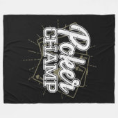 Best Poker Player Poker Cards Spiel Fleecedecke (Vorderseite (Horizontal))