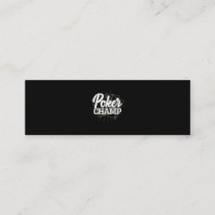 Best Poker Player Poker Cards Spiel Mini Visitenkarte