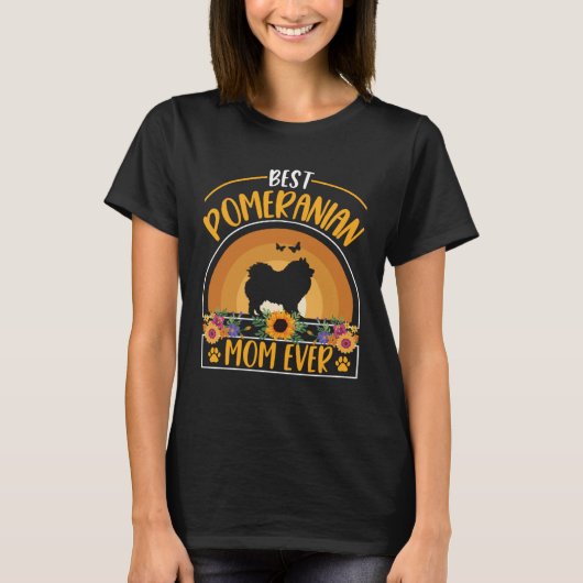 Best Pomeranian Mom Ever  1 T-Shirt (Vorderseite)