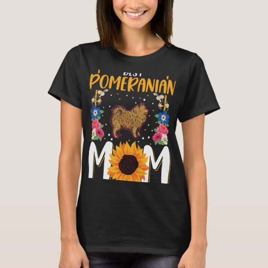 Best Pomeranian Mom Ever T-Shirt (Vorderseite)