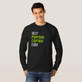 Best Pontoon Captain Ever Pontoon Boat Party Vinta T-Shirt (Vorne ganz)