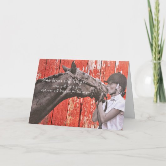 BEST PONY Grußkarte Dankeskarte (Vorderseite)