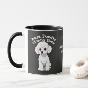 Best Poodle Mommy Ever, Poodle Mama Brust Tasse