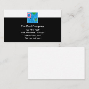 Best Pool Service Neue Visitenkarten Visitenkarte