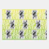 BEST POP EVER | Funny Vater Foto Geschenk Geschenkpapier Set (Vorderseite)