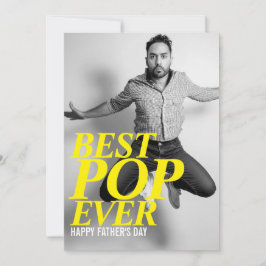 BEST POP EVER | Funny Vatertag Card Feiertagskarte
