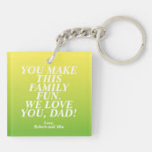 BEST POP EVER | Sonniger Vater-Tag Schlüsselanhänger (Rückseite)