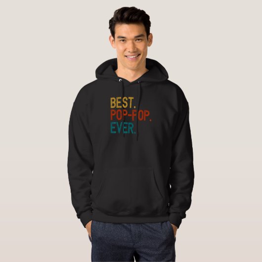 Best Pop Pop Ever Cool PopPop Hoodie (Vorne ganz)