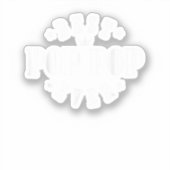 Best Pop Pop Ever Design - Pop Pop Aufkleber (Vorderseite)