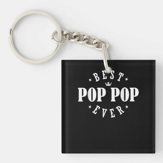 Best Pop Pop Ever Design - Pop Pop Schlüsselanhänger (Vorderseite)