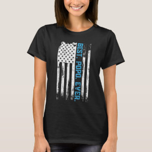Best Popo Ever American USA Fahne Vatertag Geschen T-Shirt