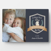 Best Poppop By Par | Golf Opa Foto Fotoplatte (Vorderseite)