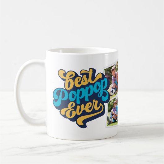 Best Poppop je | Opa-Foto Kaffeetasse (Links)