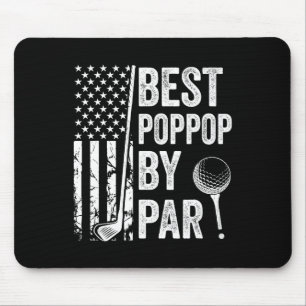 Best Poppop Par Usa Flag Golf Fathon Day Golfi Mousepad