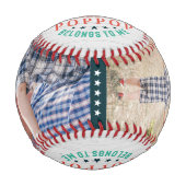 Best Poppop | PERSONALISIERTE FOTOS Baseball (Vorderseite)