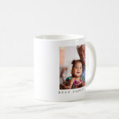 Best Poppy Ever Two Photo Personalized Grandfather Kaffeetasse (VorderseiteRechts)