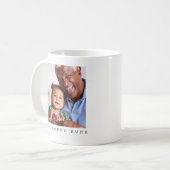 Best Poppy Ever Two Photo Personalized Grandfather Kaffeetasse (Vorderseite Links)