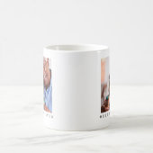 Best Poppy Ever Two Photo Personalized Grandfather Kaffeetasse (Mittel)