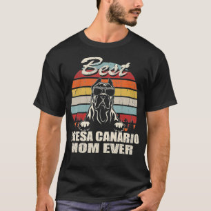 Best Presa Canario Mama je Vintag Retro Hunde Mama T-Shirt