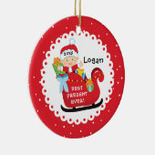 Best Present Ever Baby's First Christmas Keramik Ornament (Rechts)