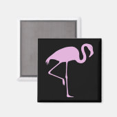 Best Price Pink Flamingo Black Magnet (Vorderseite/Rückseite)