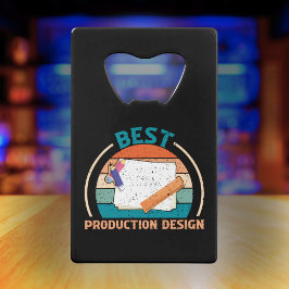 Best Production Design Retro - Filmgeschenk - Crew Geldbeutel Flaschenöffner