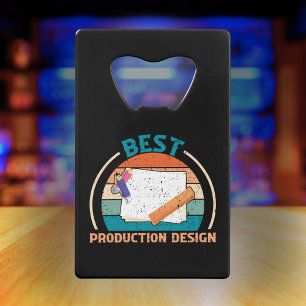 Best Production Design Retro - Filmgeschenk - Crew Geldbeutel Flaschenöffner