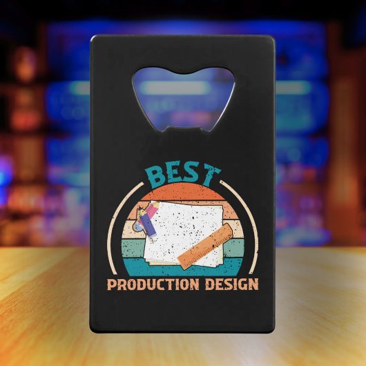 Best Production Design Retro - Filmgeschenk - Crew Geldbeutel Flaschenöffner