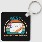 Best Production Design - Retro Style Schlüsselanhä Schlüsselanhänger (Rückseite)