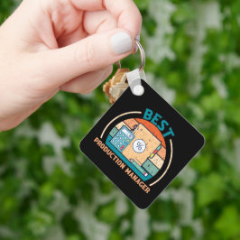 Best Production Manager - Retro Style Schlüsselanh Schlüsselanhänger