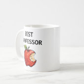 BEST PROFESSOR Apple-Educator-Geschenk Kaffeetasse (Vorderseite Links)